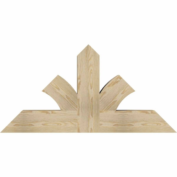 Ekena Millwork Richland Rough Sawn Timber Gable Bracket, Douglas Fir, 48"W x 24"H x 6"D x 6"F, 12/12 Pitch GBW048X24X0606RIC00RDF - main